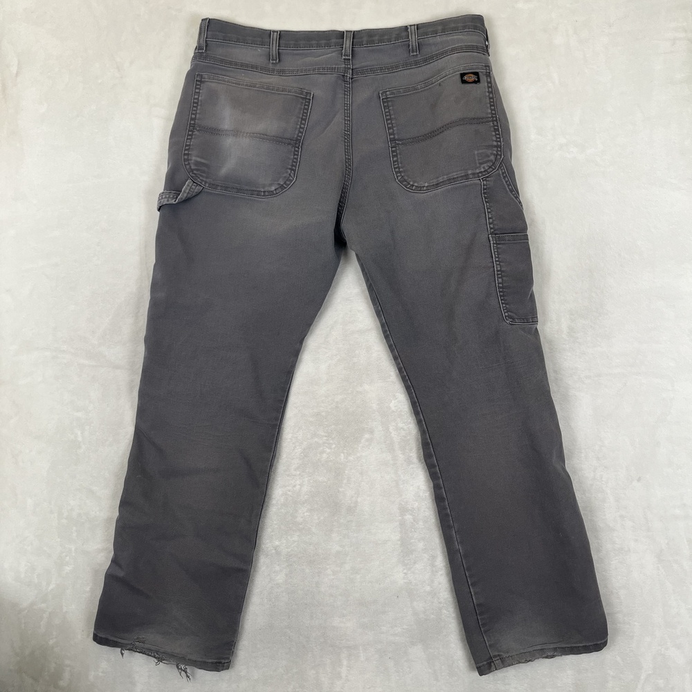 Dickies FLEX Carpenter Pants Mens 36x30 Gray Stretch Utility Workwear Thrash